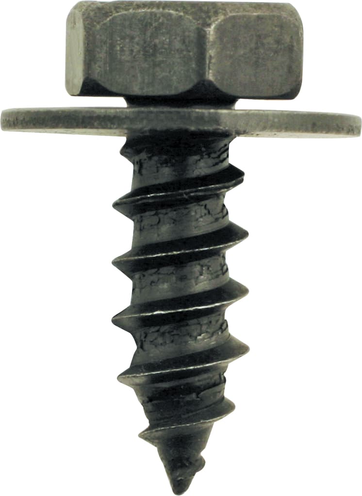 Vis en métal noire avec rondelle pour BMW - diam 9.4 mm - 10 pcs
