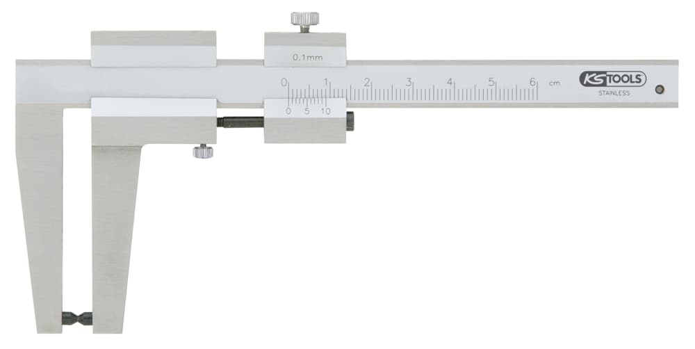 Calibre à coulisse en inox pour tambours de frein VL, 0-60 mm