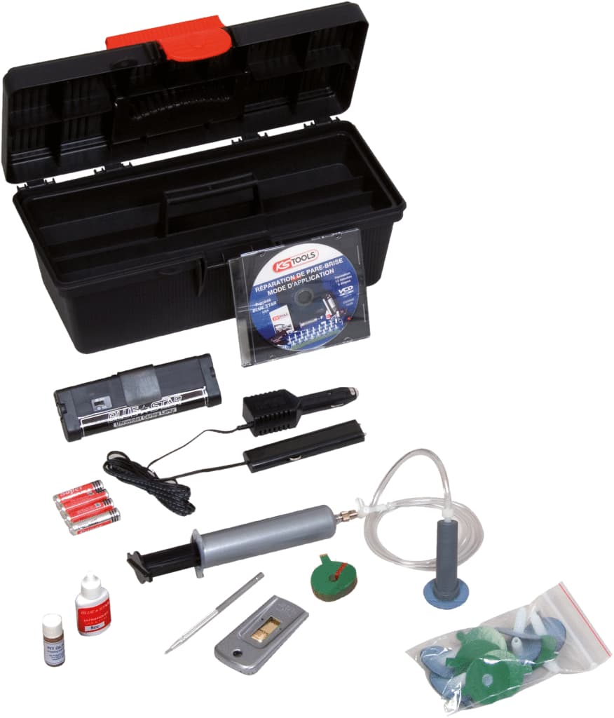 Kit de réparation pare-brise, sans perceuse