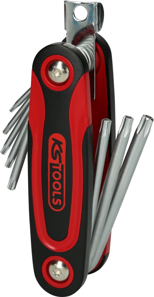 Jeu de 8 clés mâles TORX® percé sur monture