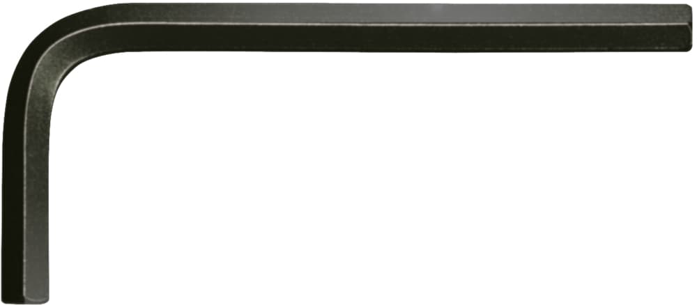 Clé mâle brunie courte, 6 pans 2 mm