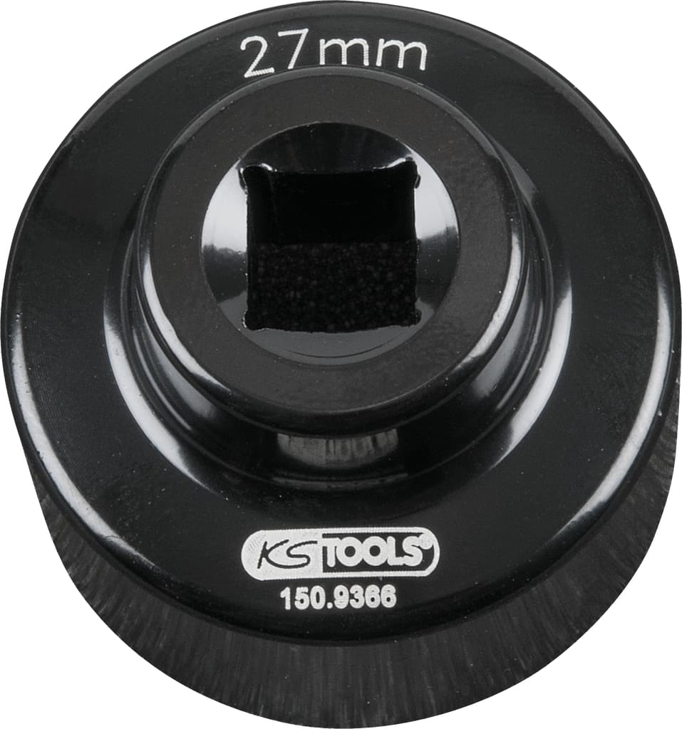 Cloche pour filtre à huile 3/8'', diamètre 27 mm / 6 cannelures