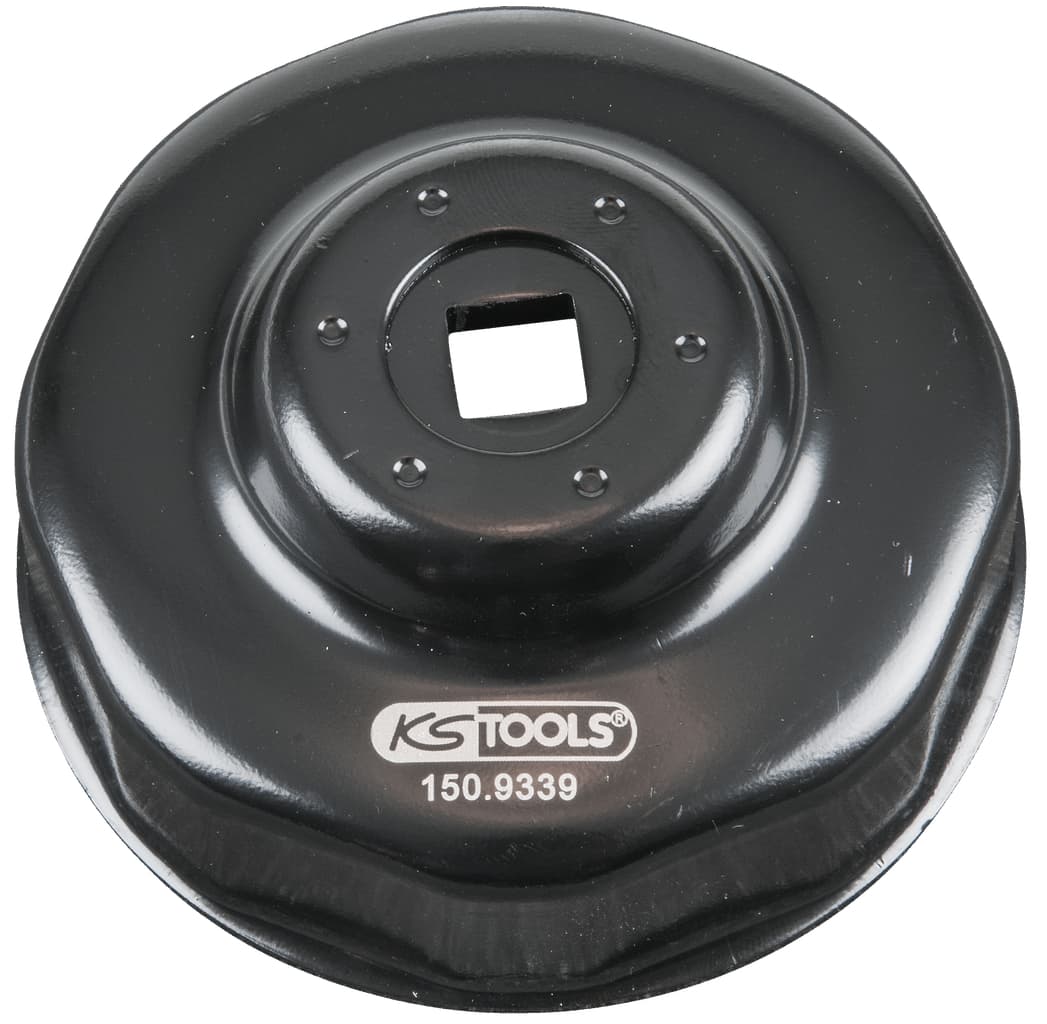 Cloche pour filtre à huile 3/8'', diamètre 76 mm / 8 cannelures