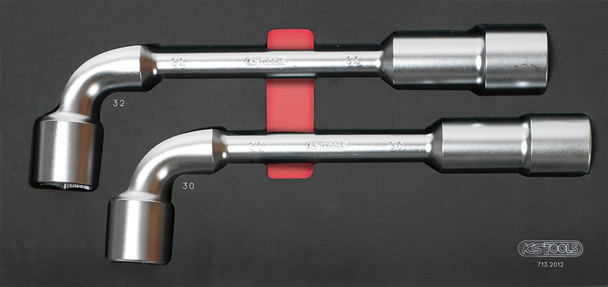 Module de clés à pipe débouchées - 6 pans. 2 pièces