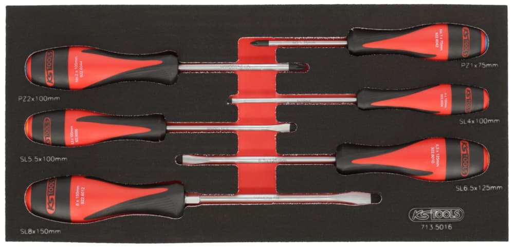 Module de tournevis ULTIMATE Fente - POZIDRIV®. 6 pièces