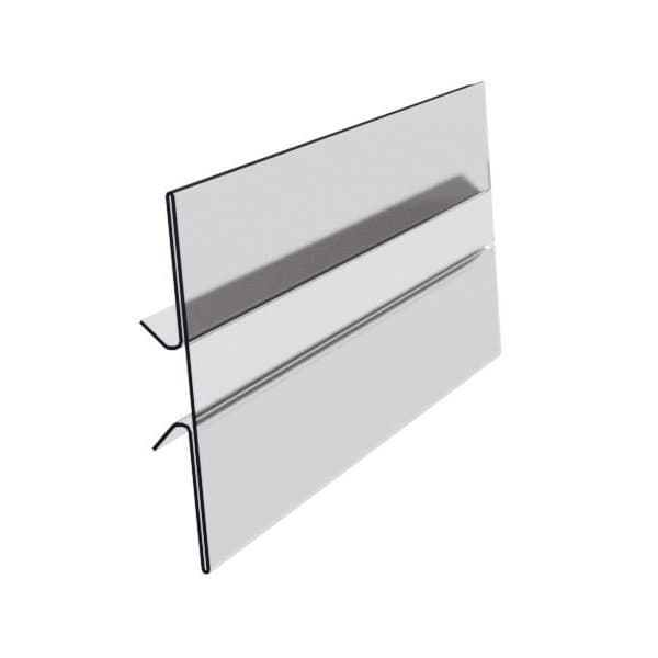 Etiquette de repérage l 100 x H 32 mm à clipser sur profil aluminium