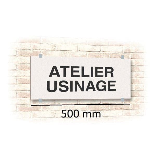 BANDEAU RECTANGULAIRE l 500 x H 120 mm sans fixation