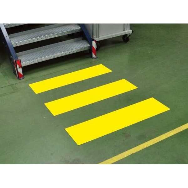 Lot de 3 bandes passage piéton adhésif anti-dérapant EXTRA blanc L 1000 x l 250