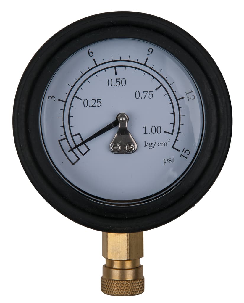 Manomètre DIM 75,0 mm, 0 - 1 bar avec raccord rapide 1/4''