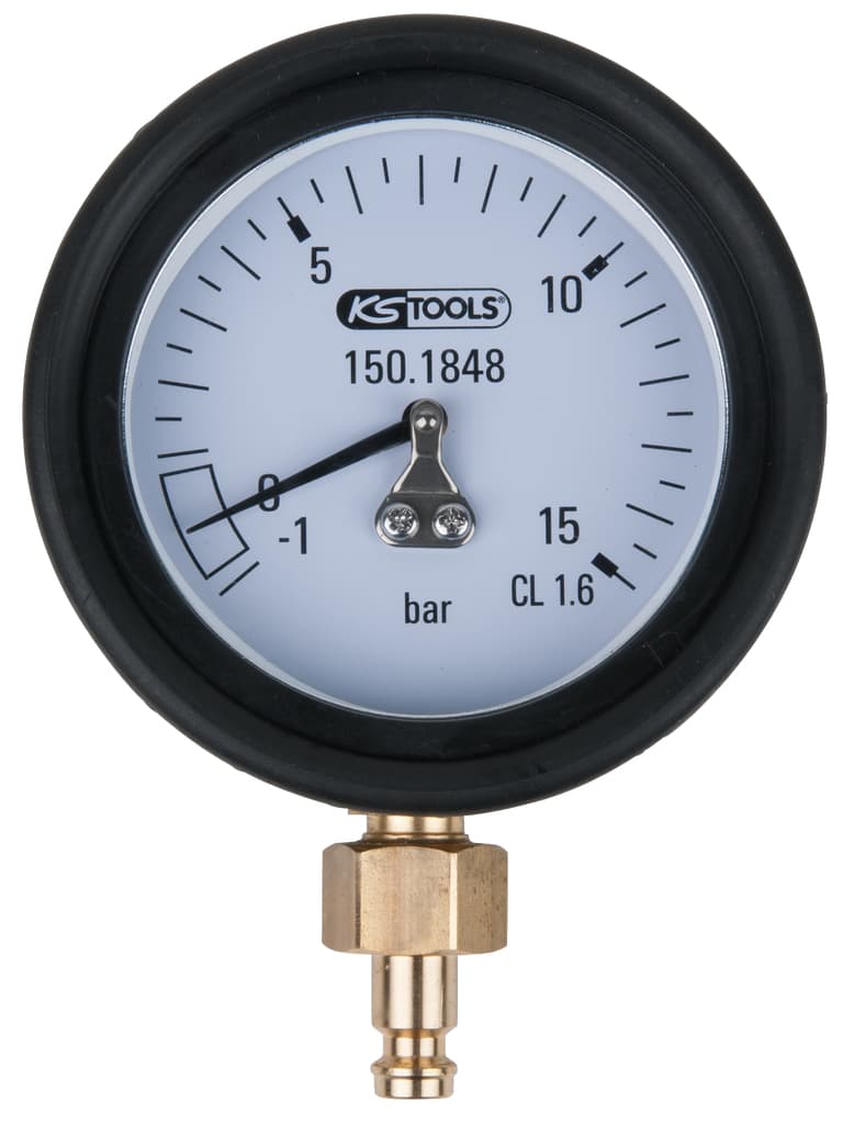 Manomètre 1,0 - 15,0 bar avec raccord et protection