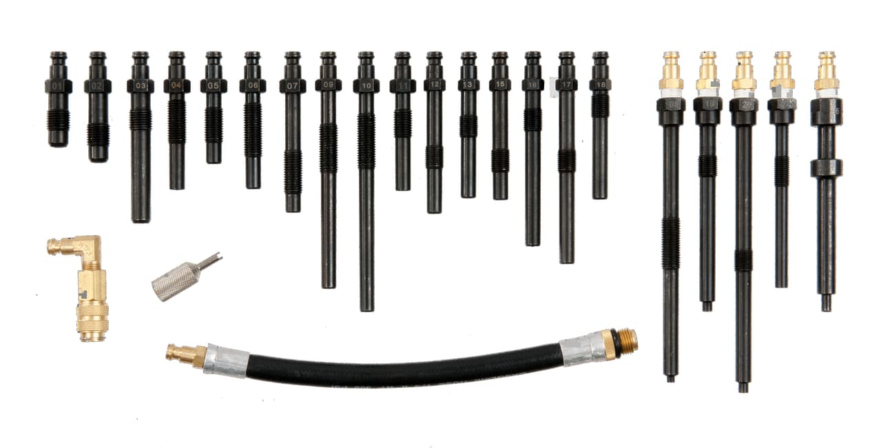 Adaptateurs pour compressiomètre et testeur d'étanchéité de cylindre 23pcs