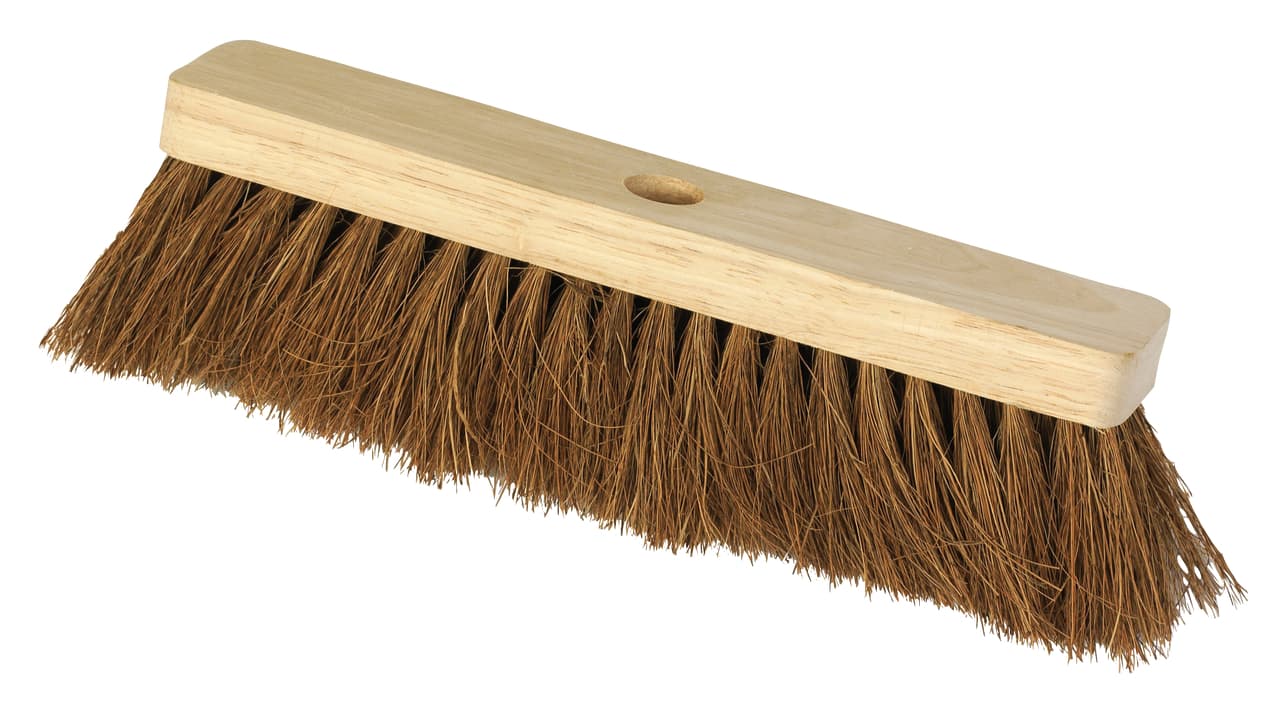 Balais droit en fibre coco - Sans manche - 290 mm