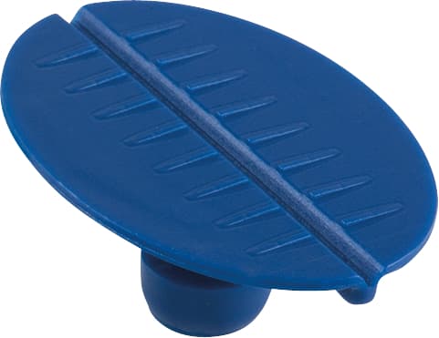 Pastille à coller elliptique, plate 48 x 33 mm