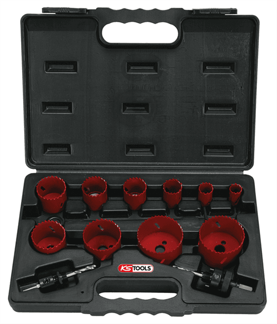 Coffret de 10 scies cloches, DIM 19 à 67 mm