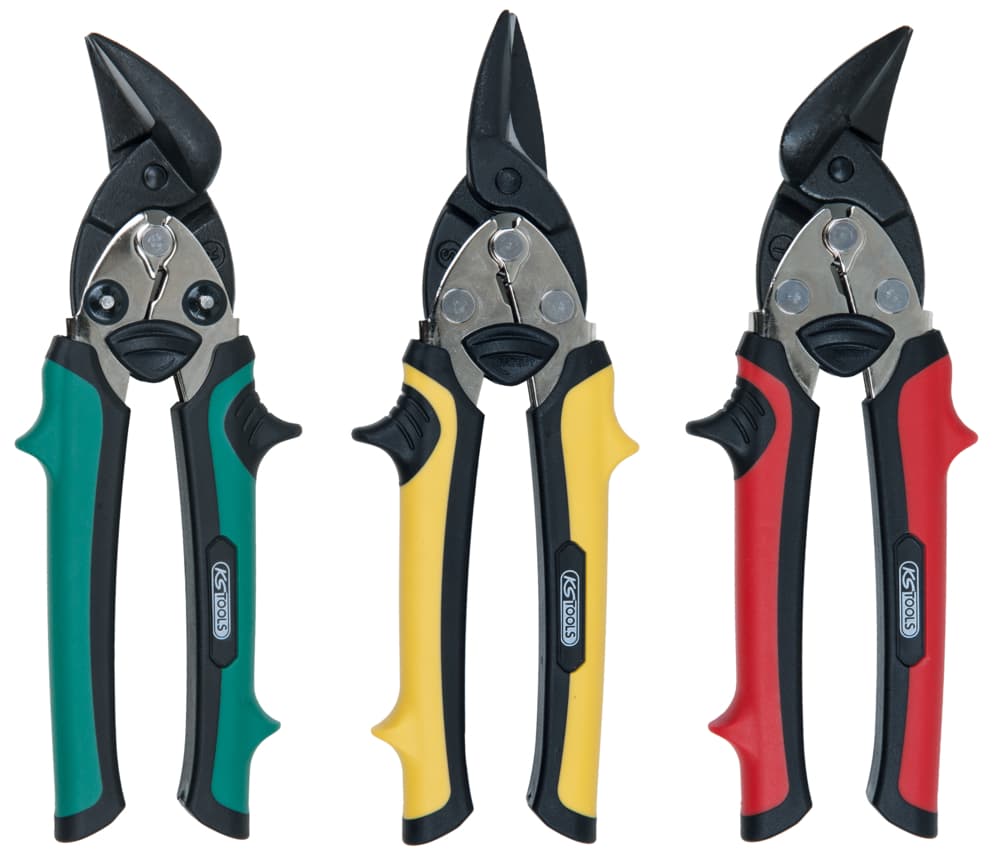 Kit de 3 cisailles à tôles - 3 pcs