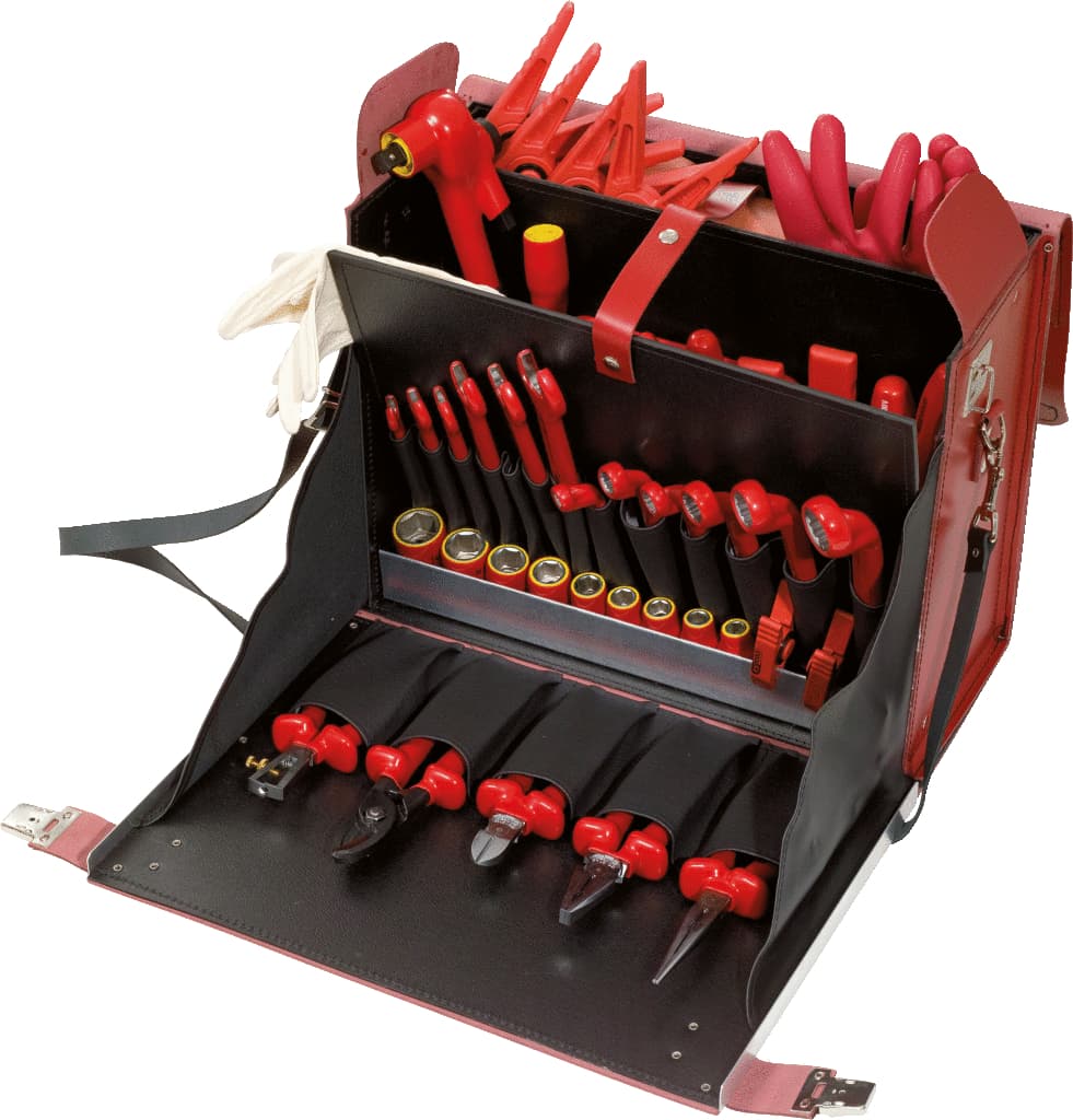 Sacoche d'outils d'électricien isolés 1000V - 53 pcs