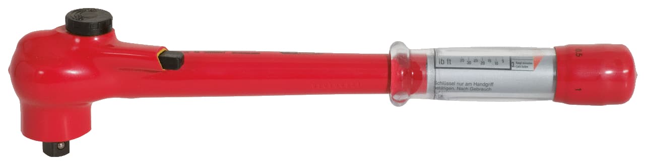 "Clé dynamométrique isolée à cliquet réversible 1/2"" - 5-50 Nm"