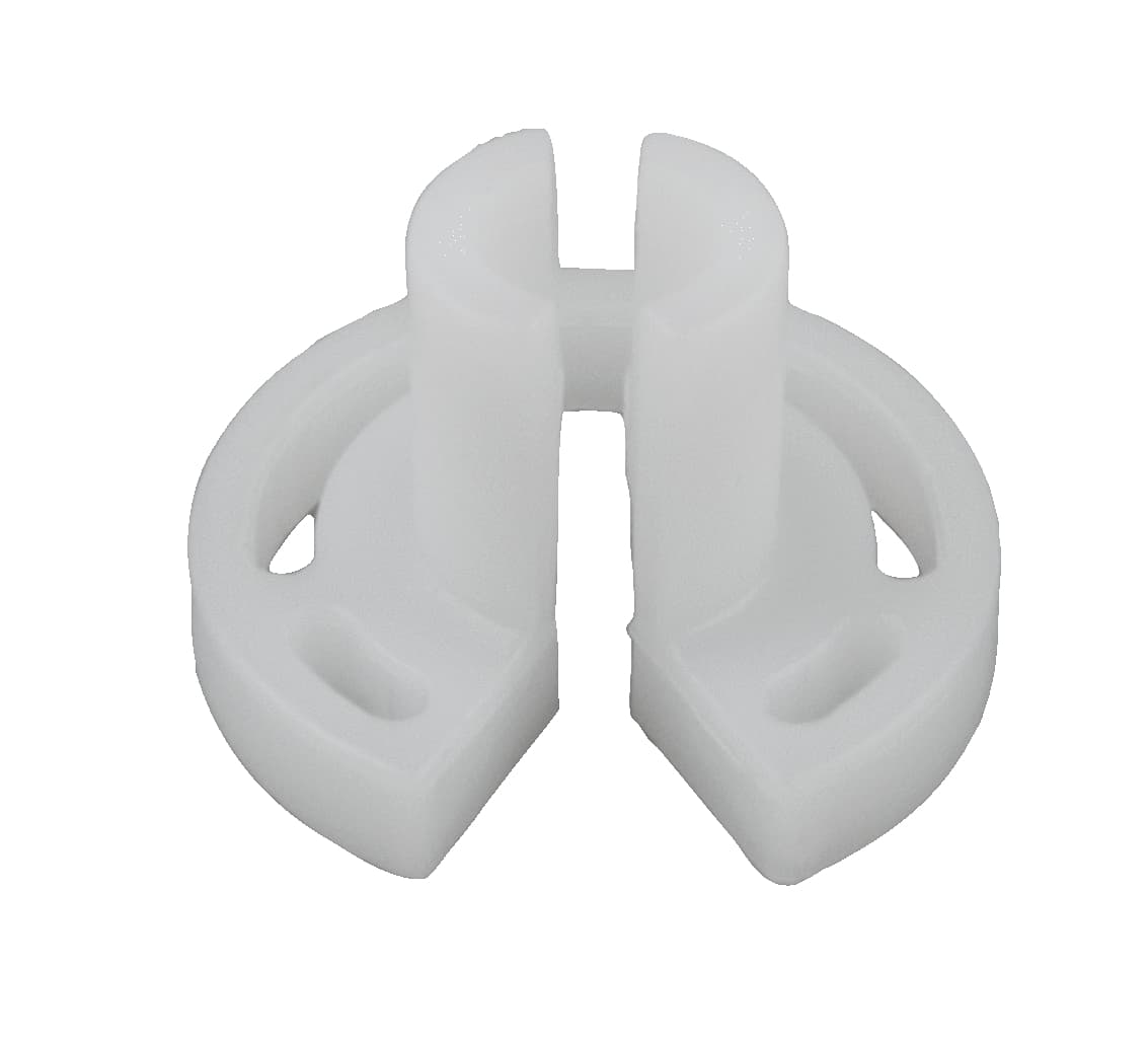 Clip de déverrouillage PVC blanc, 3/8''