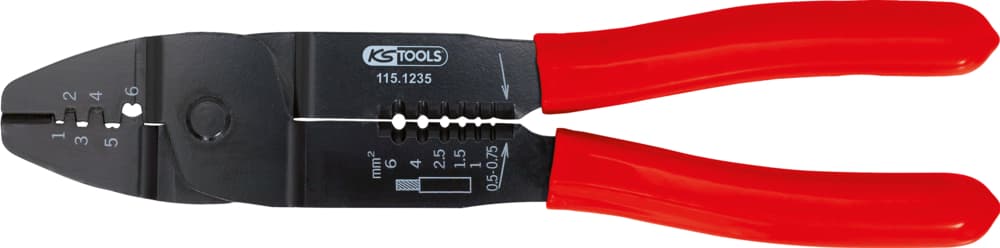 Pince à sertir pour connecteurs ouverts non isolés