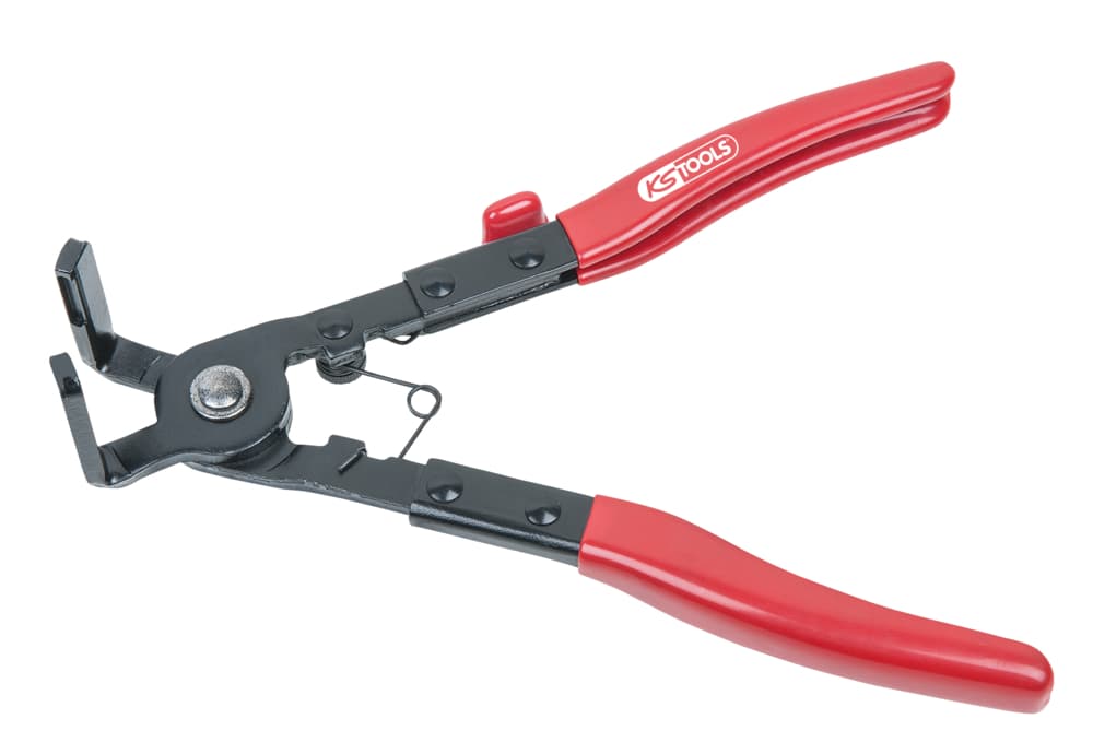 Pince à colliers coudée 90° L. 220 mm, 0-22 mm