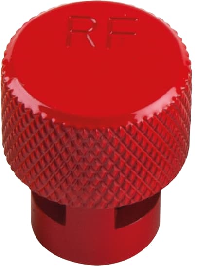 Capuchon rouge de dégonflage de roue avec valve TPMS
