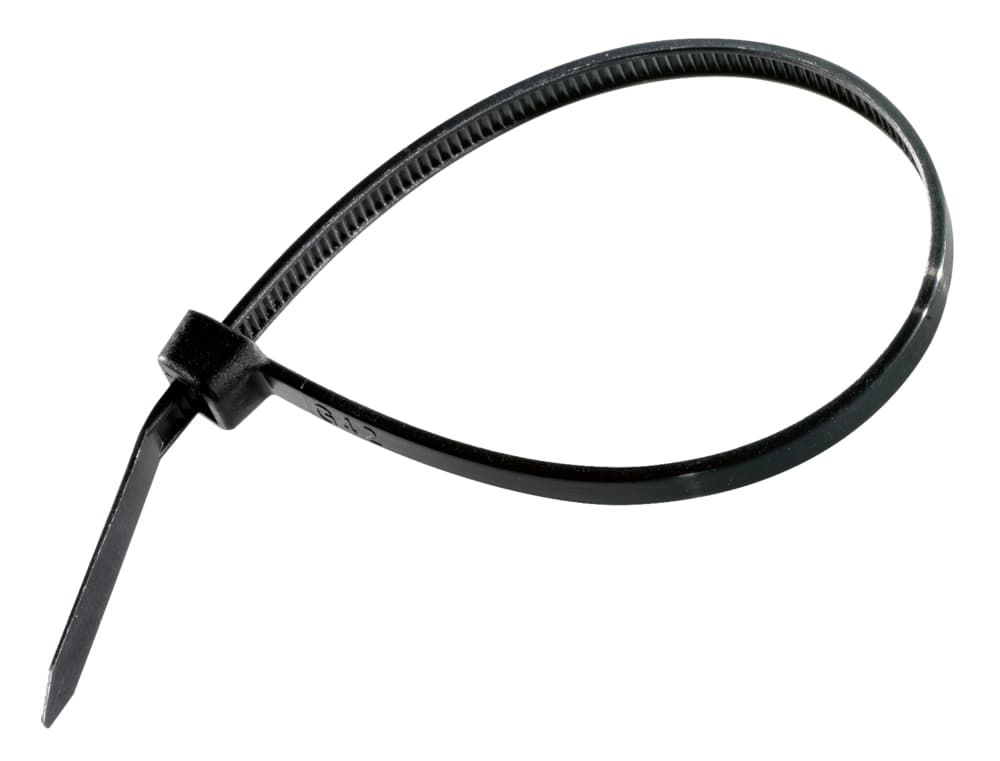 Assortiment de colliers nylon noirs en sachet. 250 pcs