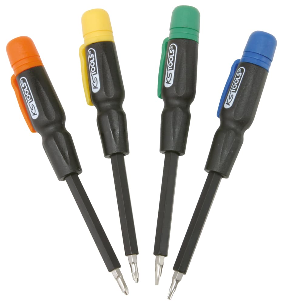 Jeu de 4 tournevis éléctroniques 4 en 1