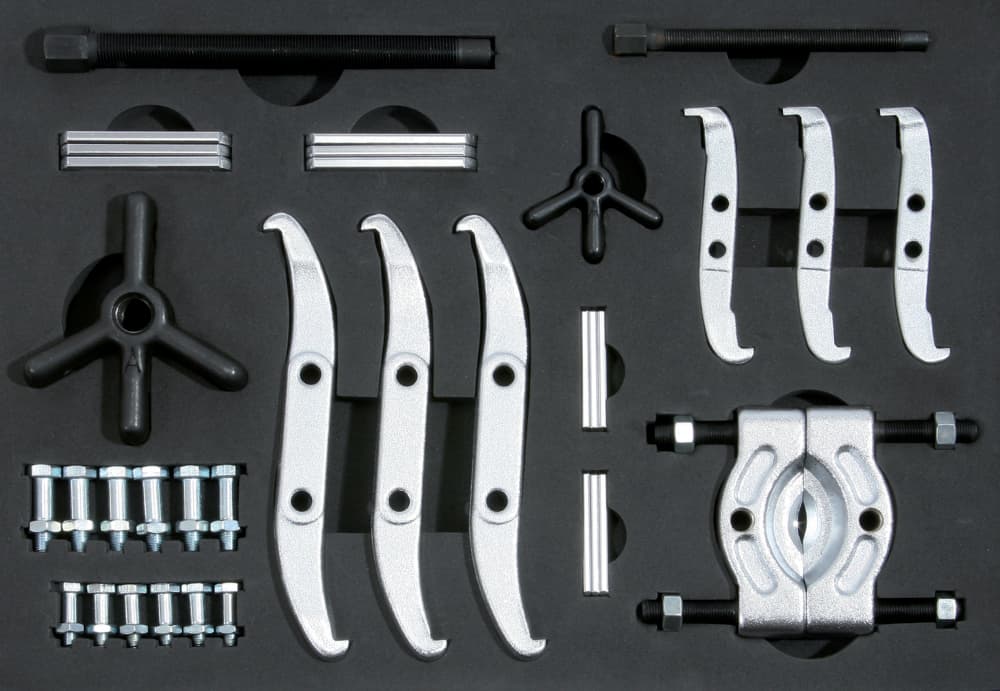 Coffret d'extracteur 2 et 3 griffes. 35 pcs