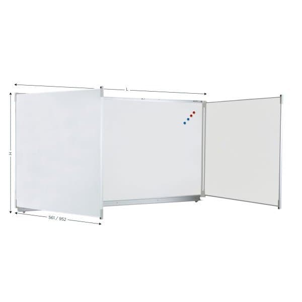TRIPTYQUE l 1983 x H 1047 mm email 800° volets L 952 x H 1047 mm et fermeture à