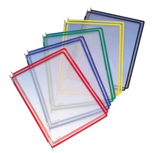 Lot de 10 pochettes INOX A4 assorties à pivots