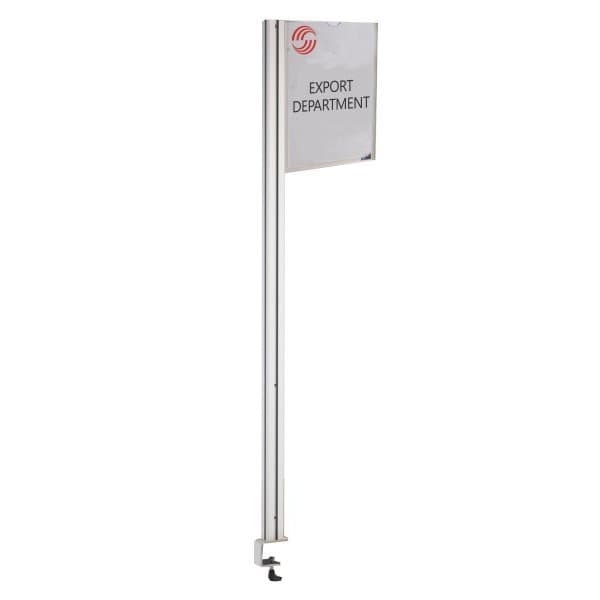 Potence d'identification verticale avec PRODOC ETUI A4 H 1370 mm fixation par pi