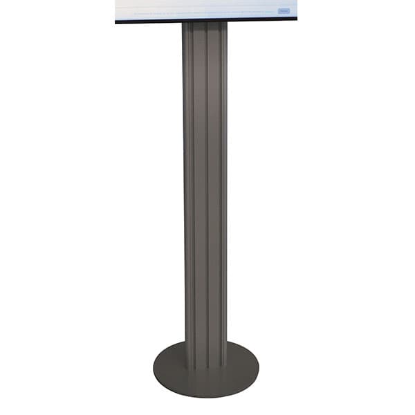 Support aluminium H 1600 mm sur embase acier pour E-LEANBORD 43'' à 50''