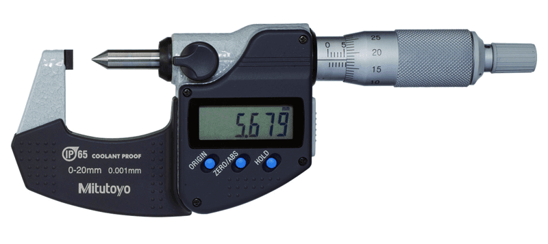Micromètre Digimatic IP65 pour la mesure de sertissages 0-20mm