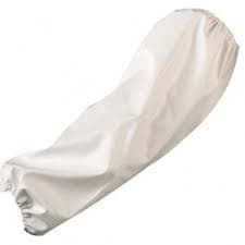 MANCHETTES PU BLANC 45CM (LA PAIRE)