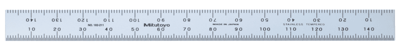 Réglet en acier flexible 150mm, Metric