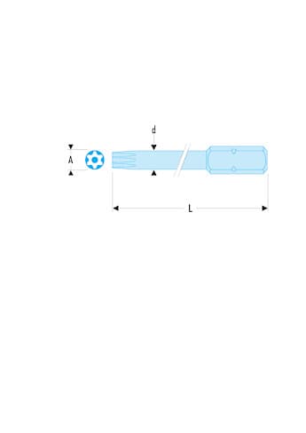 EMBOUT 1/4 TORX TR 10 L 25 MM