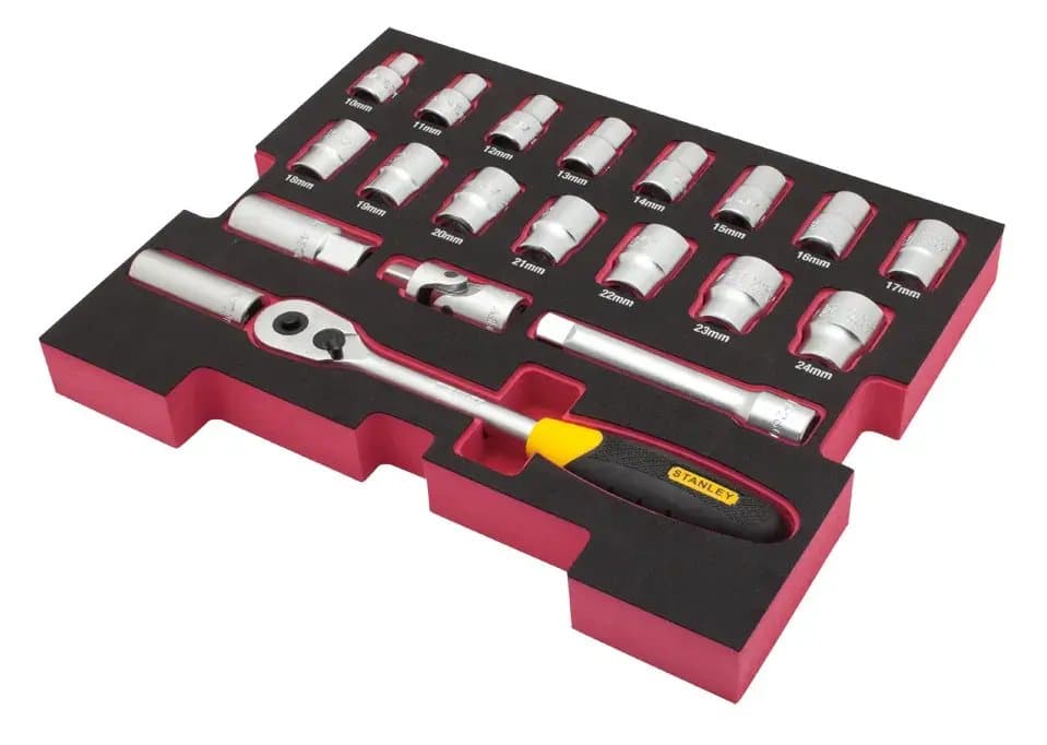 "MODULE MOUSSE PRO-STACK™ CLIQUETS/DOUILLES 1/2"" - 20 PCS"