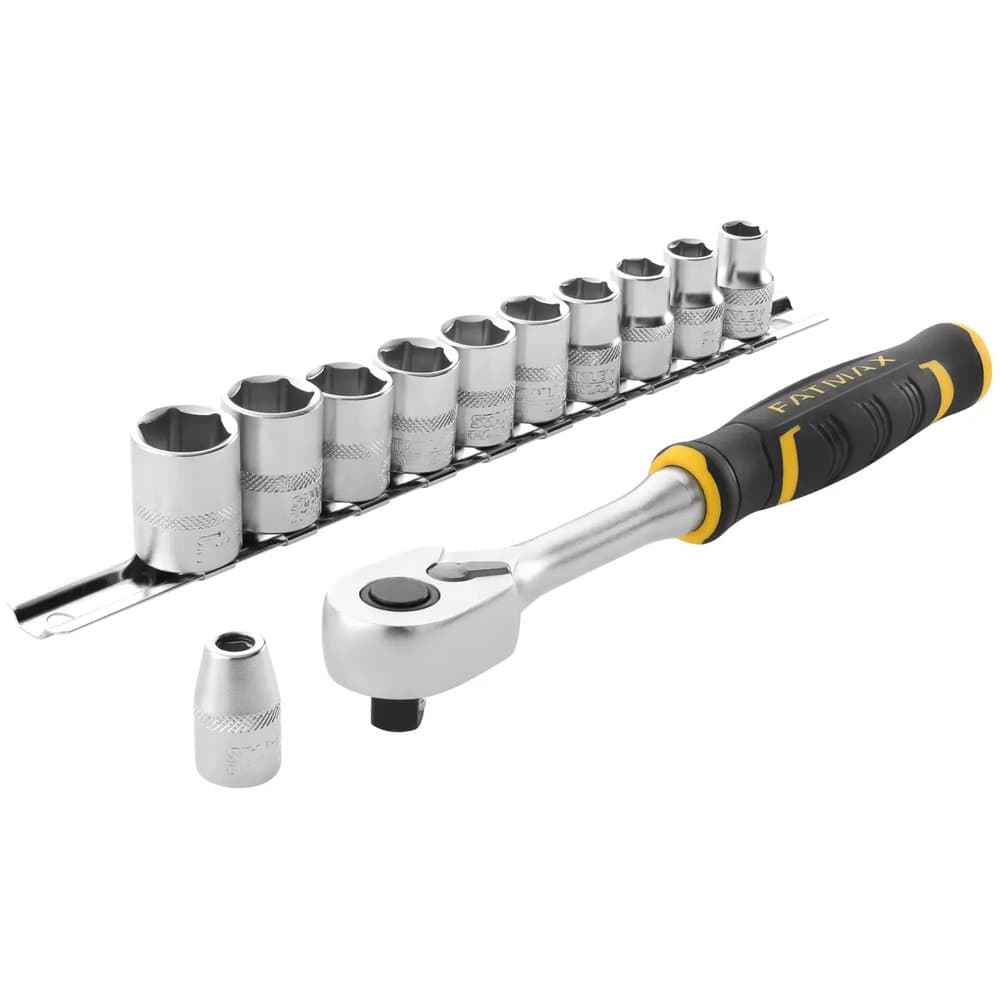 CLIQUET 120 DENTS 3/8’’ FATMAX + 10 DOUILLES + 10 EMBOUTS + PORTE-EMBOUT – 22 PC