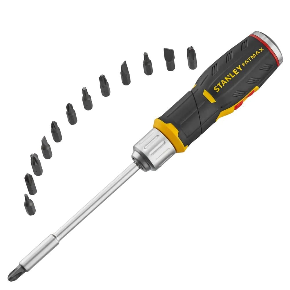 "MAXI TOURNEVIS PORTE-EMBOUTS REVOLVER A CLIQUET + 12 EMBOUTS
FENTE: 5MM, 6.5M