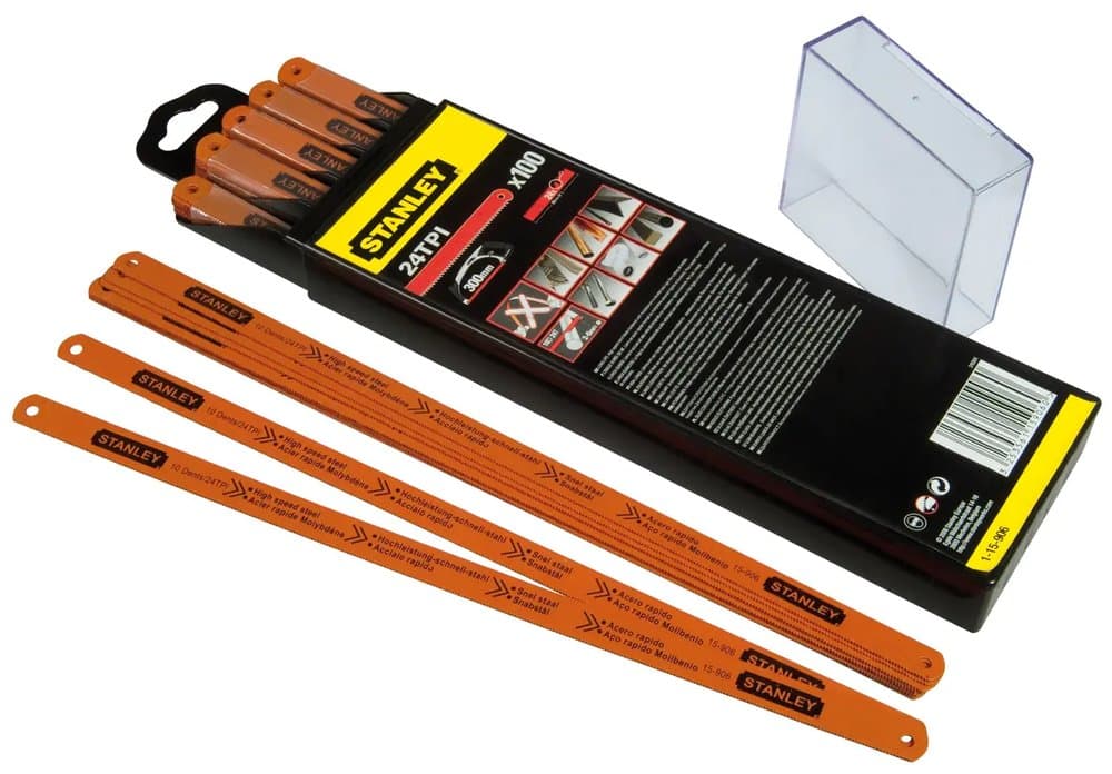 LAME DE SCIE A METAUX - BOITE 100 LAMES RUBIS HSS MOLY 10 DENTS