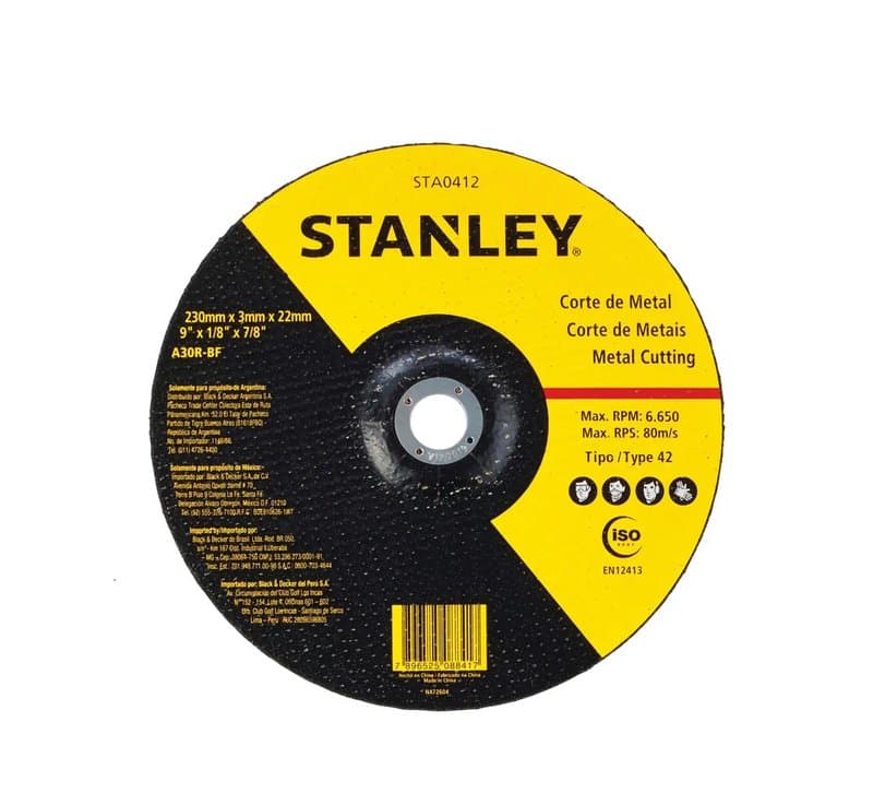 Disque abrasif 230 x 3 x 22 roue de coupe métal t42