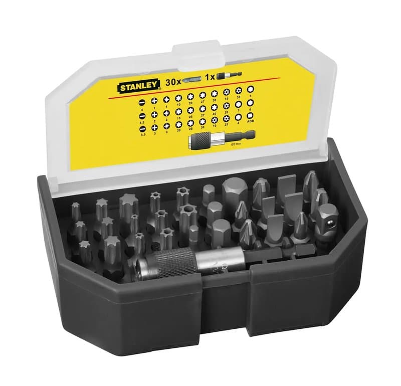"COFFRET D'EMBOUTS DE VISSAGE 1/4"" 25MM - JEU DE 31PCS - GAMME PRO"