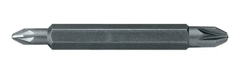 LAME DE VISSAGE DOUBLE EMPREINTE POZIDRIV PZ1 ET PZ2 60MM - 10PCS