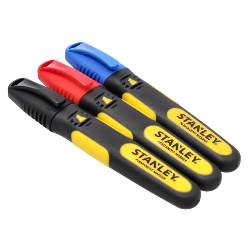 MARQUEUR 3 COULEURS POINTE LARGE BISEAUTEE - CARTE 3PCS - FATMAX
