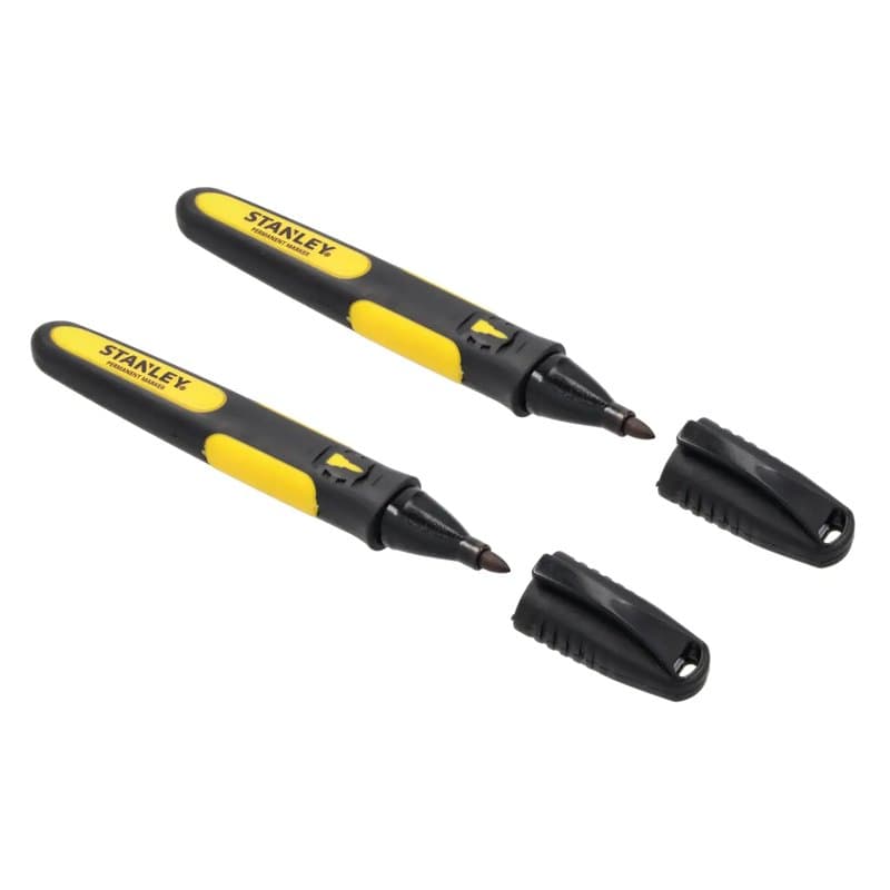 MARQUEUR NOIR POINTE FINE - CARTE 2PCS - FATMAX